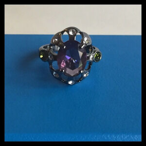 Hematite Sterling Silver Ring Size 6 BNWOT